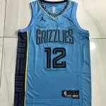 NBA 12 Morant Memphis Grizzlies Statement Edition authentique Maillot bleu